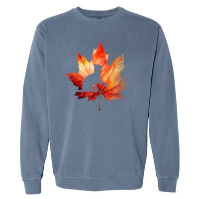 Autumn Cat Fall Lover Garment-Dyed Sweatshirt