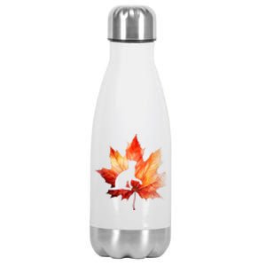 Autumn Cat Fall Lover Stainless Steel Insulated Water Bottle