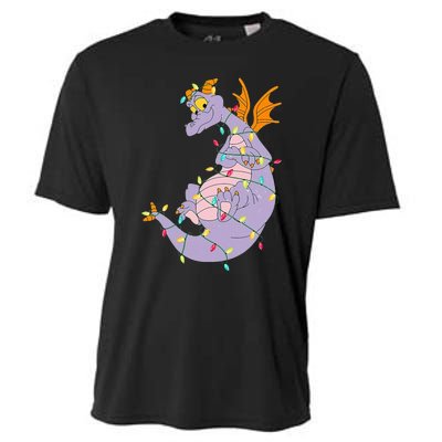 Adorable Christmas Figment Lights for Animal Lovers Cooling Performance Crew T-Shirt