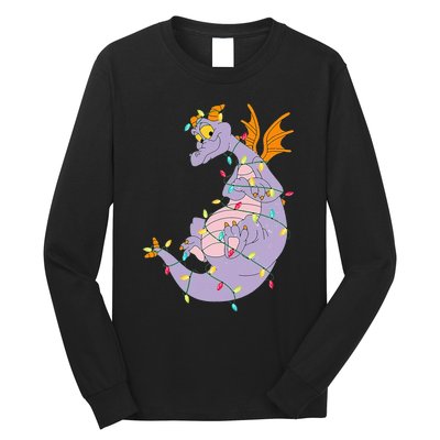 Adorable Christmas Figment Lights for Animal Lovers Long Sleeve Shirt