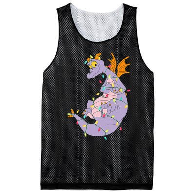 Adorable Christmas Figment Lights for Animal Lovers Mesh Reversible Basketball Jersey Tank