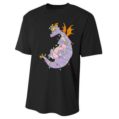 Adorable Christmas Figment Lights for Animal Lovers Performance Sprint T-Shirt