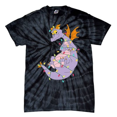 Adorable Christmas Figment Lights for Animal Lovers Tie-Dye T-Shirt