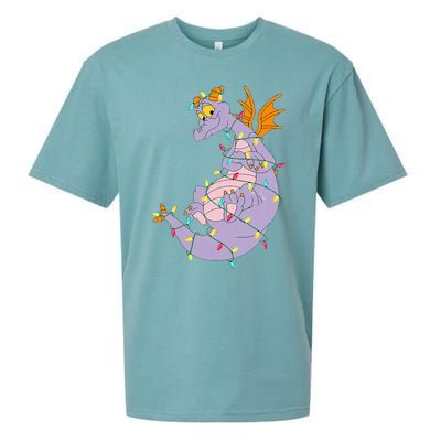 Adorable Christmas Figment Lights for Animal Lovers Sueded Cloud Jersey T-Shirt