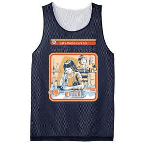 A Cure For Stupid People Mesh Reversible Basketball Jersey Tank