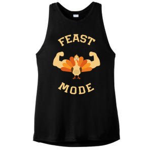 Adults Cute Feast Mode Thanksgiving Day Gift Ladies PosiCharge Tri-Blend Wicking Tank