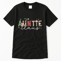 Auntie Claus Groovy Xmas Matching Family  Tall T-Shirt