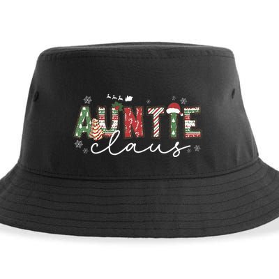 Auntie Claus Groovy Xmas Matching Family  Sustainable Bucket Hat