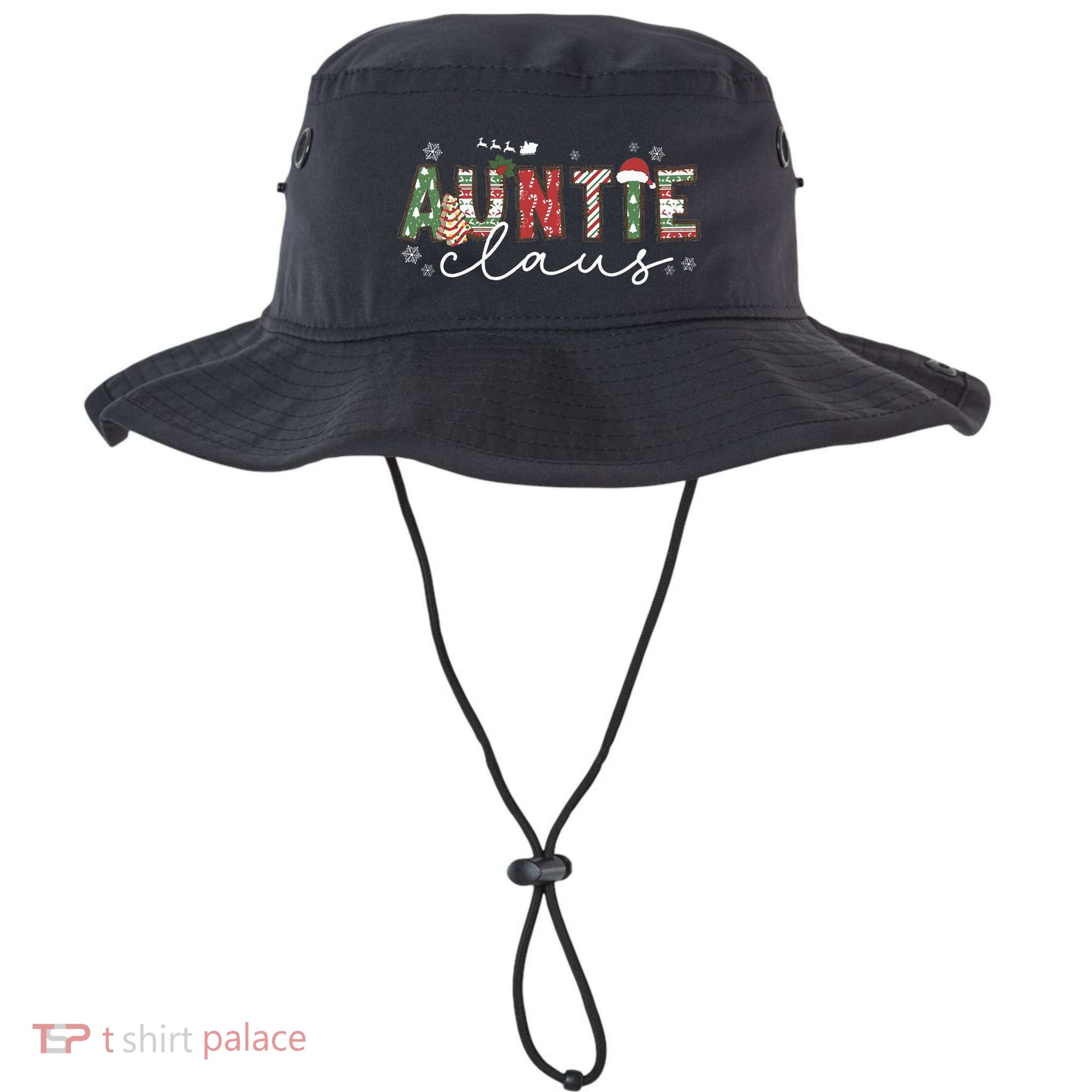 Auntie Claus Groovy Xmas Matching Family  Bucket Hat