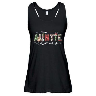Auntie Claus Groovy Xmas Matching Family  Ladies Essential Flowy Tank