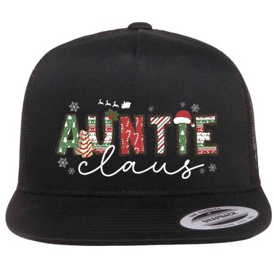 Auntie Claus Groovy Xmas Matching Family  Flatbill Hat