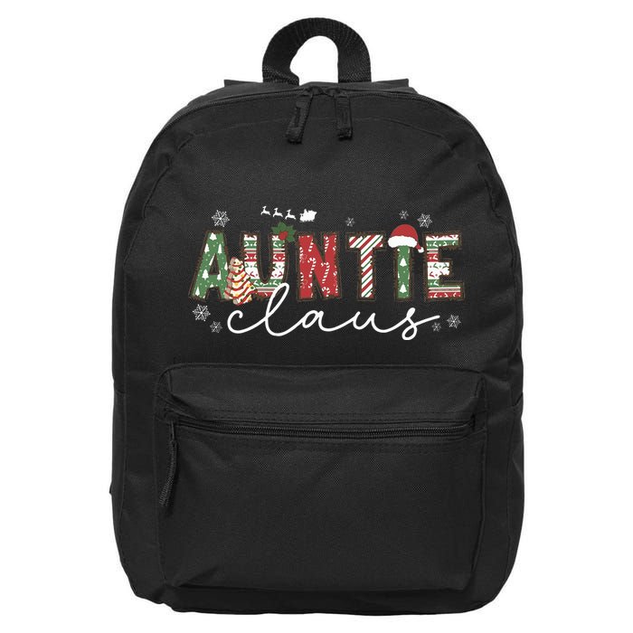 Auntie Claus Groovy Xmas Matching Family  16 in Basic Backpack