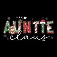 Auntie Claus Groovy Xmas Matching Family  16 in Basic Backpack