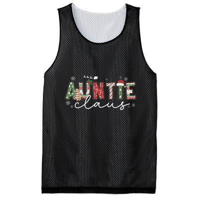 Auntie Claus Groovy Xmas Matching Family  Mesh Reversible Basketball Jersey Tank