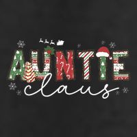 Auntie Claus Groovy Xmas Matching Family  25L Jumbo Tote