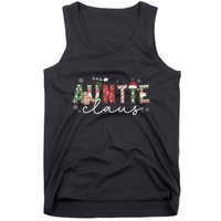 Auntie Claus Groovy Xmas Matching Family  Tank Top