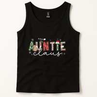 Auntie Claus Groovy Xmas Matching Family  Tank Top