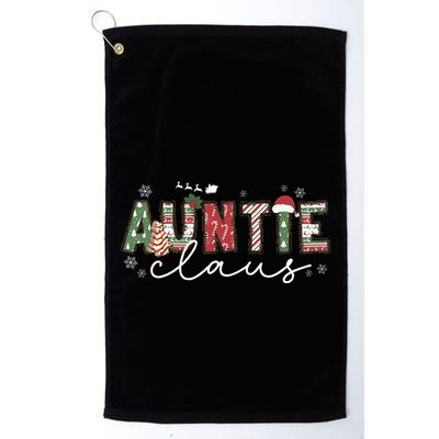 Auntie Claus Groovy Xmas Matching Family  Golf Towel