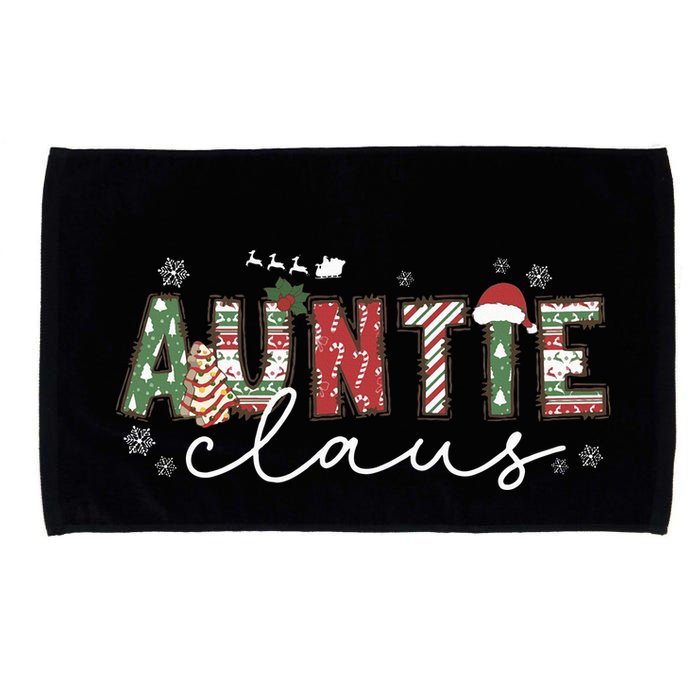 Auntie Claus Groovy Xmas Matching Family  Microfiber Hand Towel