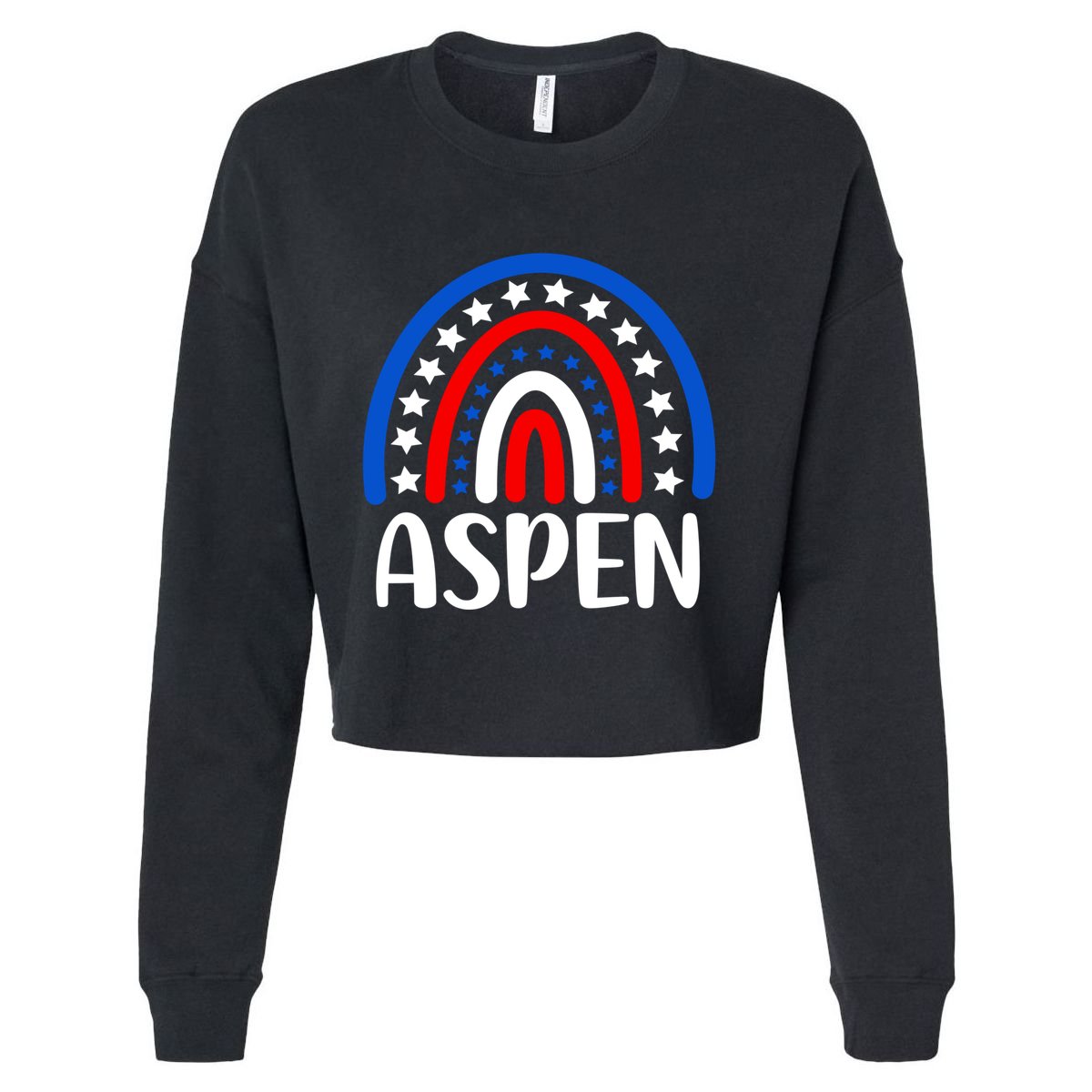 Aspen Colorado Gift I Love Aspen Colorado Usa Gift Cropped Pullover Crew