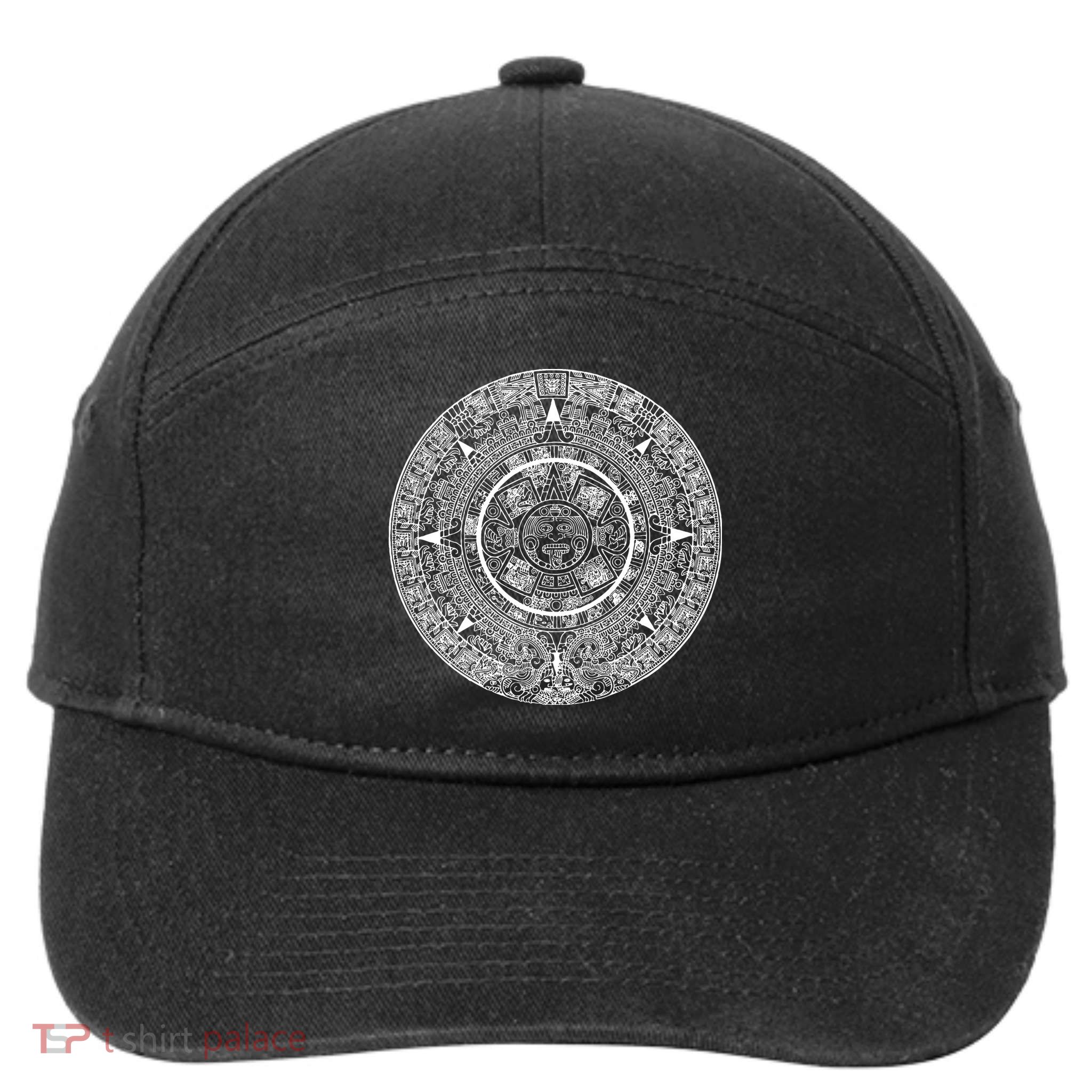Aztec Calendar God Calendar Serpent Mesoamerica 7-Panel Snapback Hat