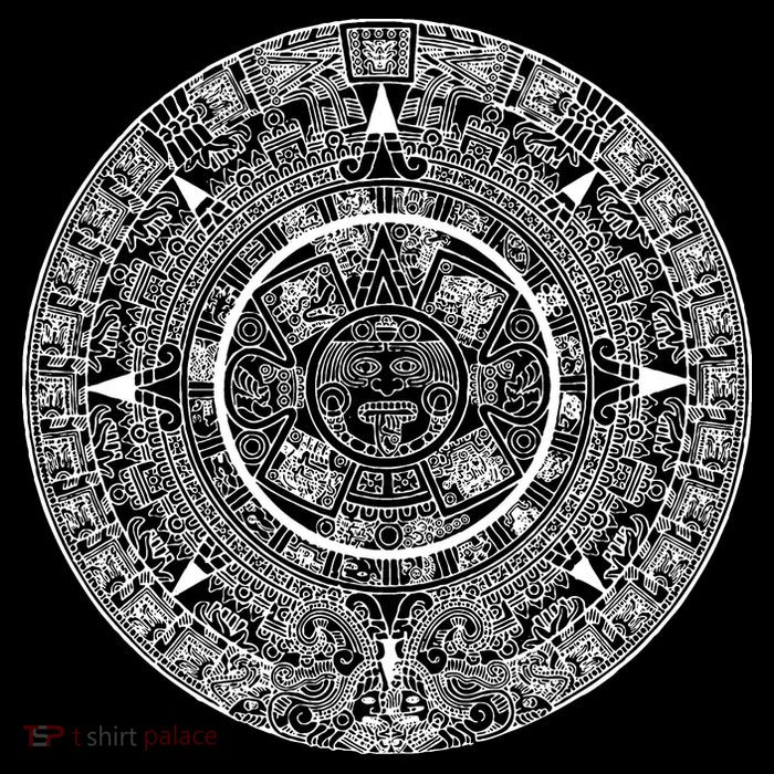 Aztec Calendar God Calendar Serpent Mesoamerica 7-Panel Snapback Hat