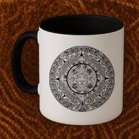 Aztec Calendar God Calendar Serpent Mesoamerica Mug