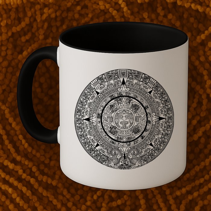 Aztec Calendar God Calendar Serpent Mesoamerica Mug