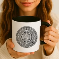 Aztec Calendar God Calendar Serpent Mesoamerica Mug