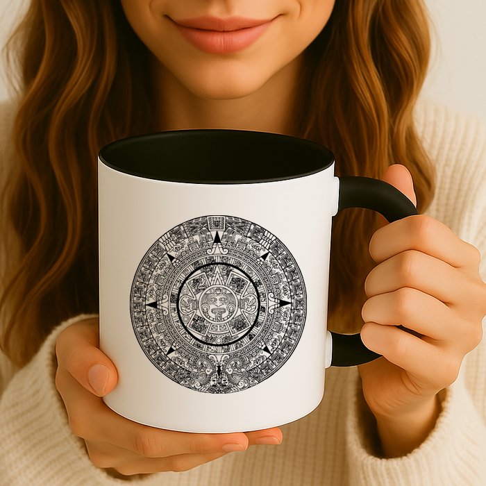 Aztec Calendar God Calendar Serpent Mesoamerica Mug