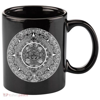 Aztec Calendar God Calendar Serpent Mesoamerica 11oz C Handle Ceramic Mug