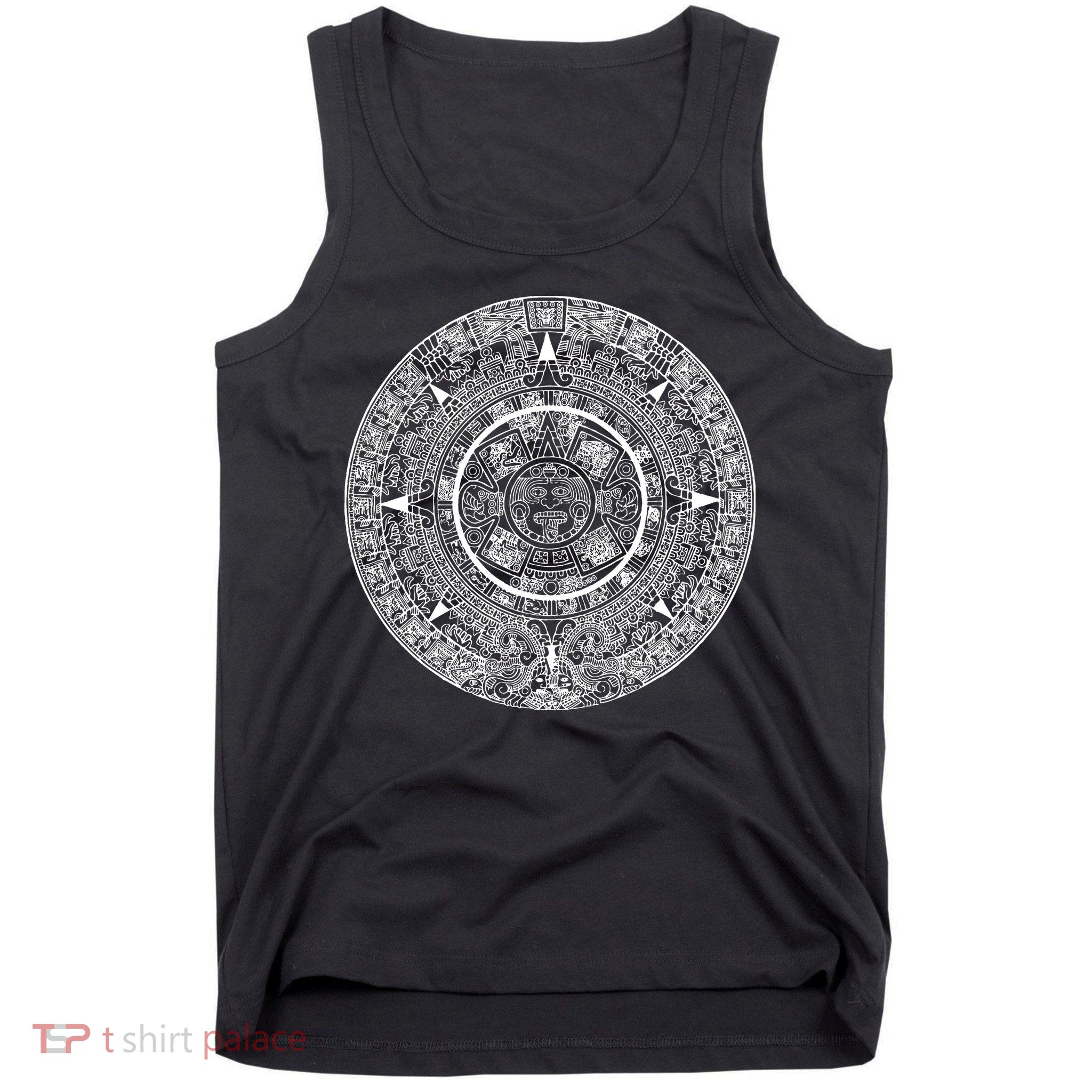 Aztec Calendar God Calendar Serpent Mesoamerica Tank Top