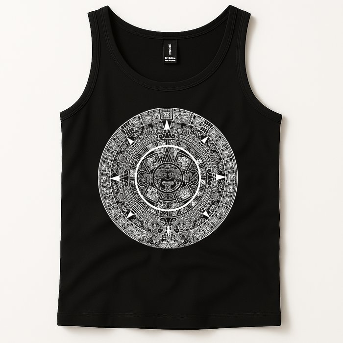 Aztec Calendar God Calendar Serpent Mesoamerica Tank Top