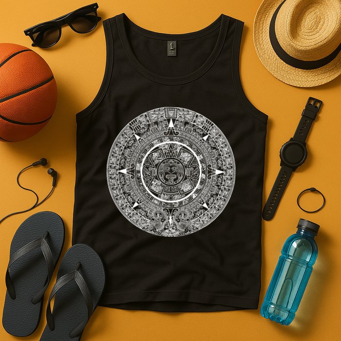 Aztec Calendar God Calendar Serpent Mesoamerica Tank Top