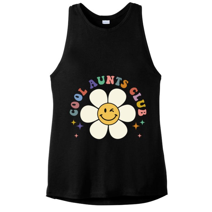 Auntie Cool Gift Cool Aunts Club Funny Auntie Gift Ladies PosiCharge Tri-Blend Wicking Tank