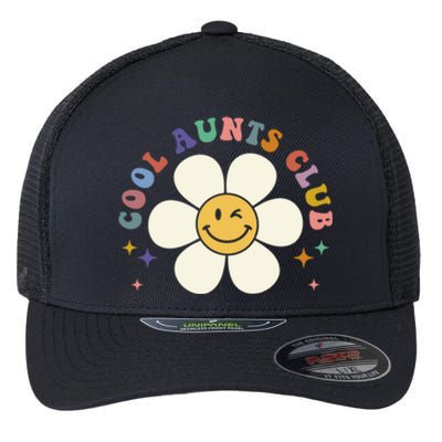 Auntie Cool Gift Cool Aunts Club Funny Auntie Gift Flexfit Unipanel Trucker Cap