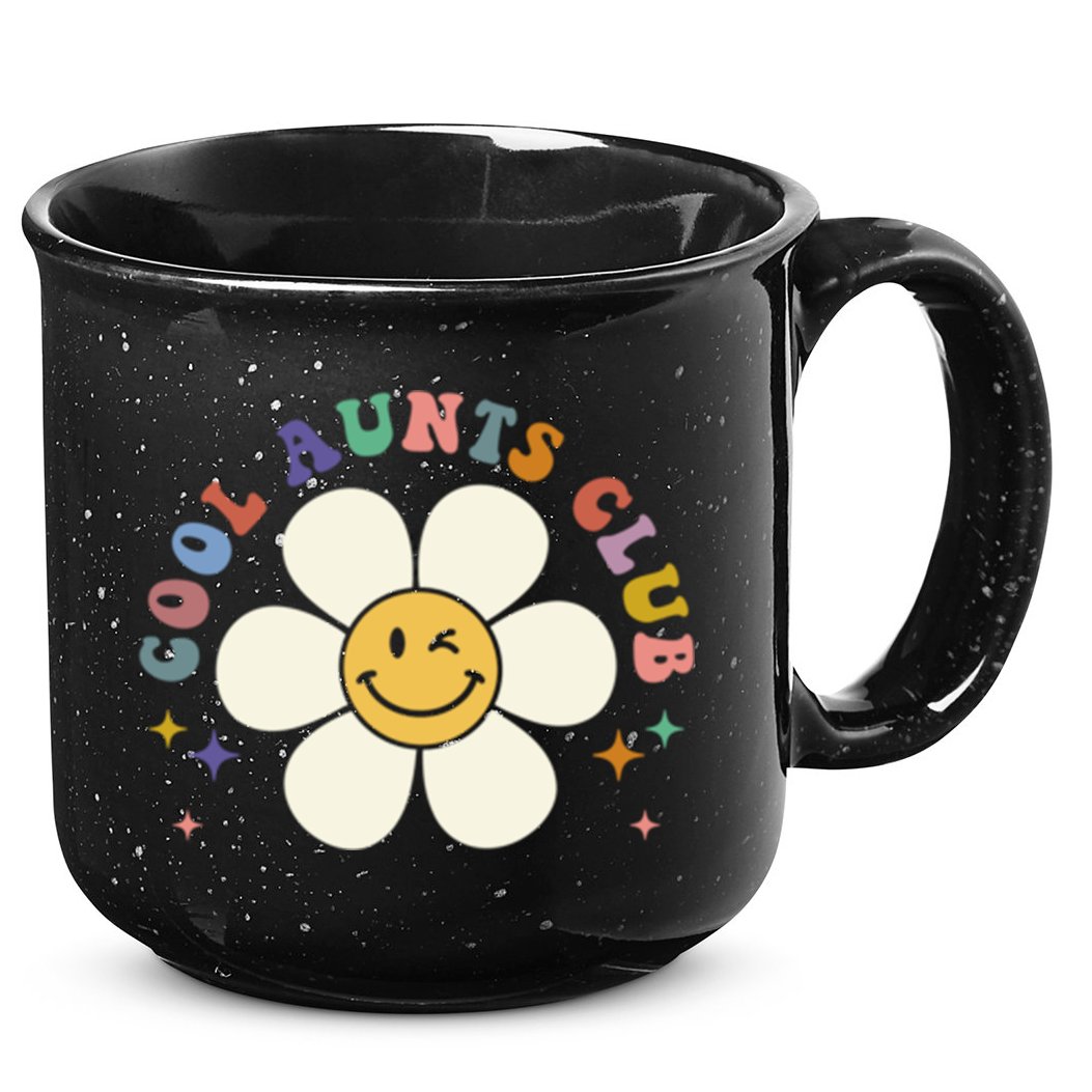Auntie Cool Gift Cool Aunts Club Funny Auntie Gift 15oz Campfire Ceramic Mug