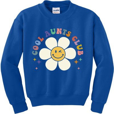 Auntie Cool Gift Cool Aunts Club Funny Auntie Gift Kids Sweatshirt