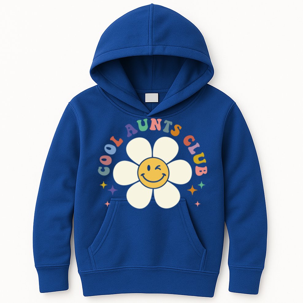 Auntie Cool Gift Cool Aunts Club Funny Auntie Gift Kids Hoodie