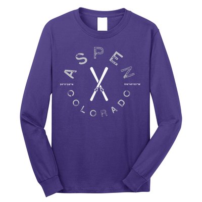 Aspen Colorado Graphic Vintage Ski Long Sleeve Shirt