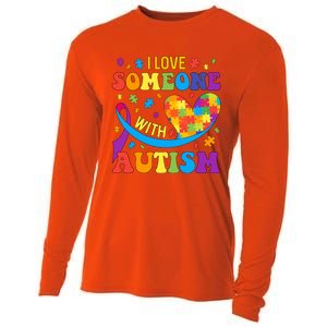 Autism Cool Gift I Love Someone With Autism Gift Cooling Performance Long Sleeve Crew