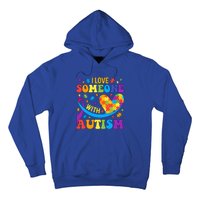 Autism Cool Gift I Love Someone With Autism Gift Hoodie