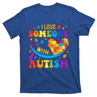 Autism Cool Gift I Love Someone With Autism Gift T-Shirt