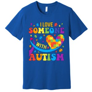 Autism Cool Gift I Love Someone With Autism Gift Premium T-Shirt