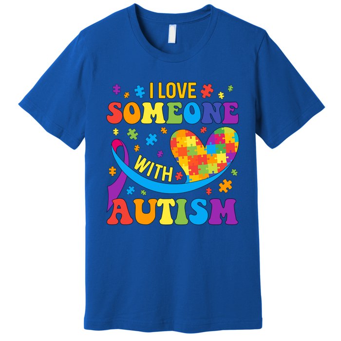 Autism Cool Gift I Love Someone With Autism Gift Premium T-Shirt