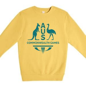 Aus Commonwealth Games Commonwealth Games Australia Australia Team Commonweal Premium Crewneck Sweatshirt