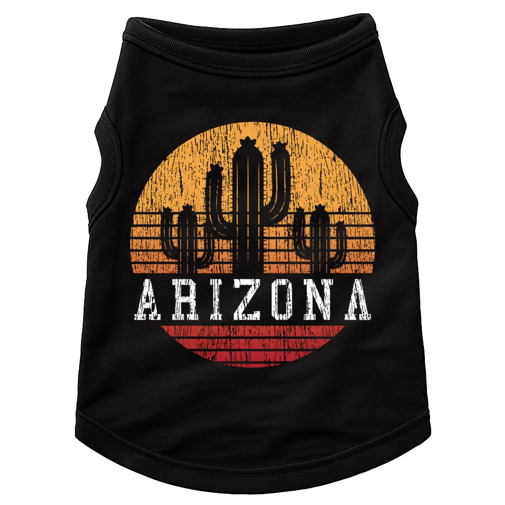 Arizona Cool Gift Gift Vintage Retro Cactus Gift Doggie Tank