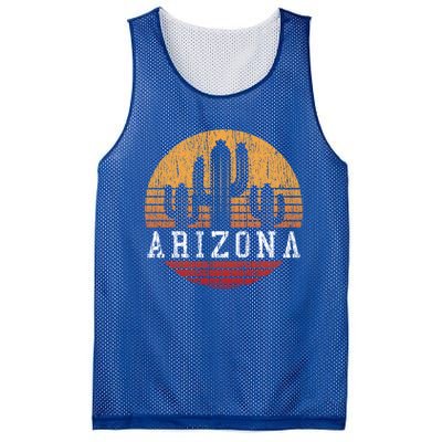 Arizona Cool Gift Gift Vintage Retro Cactus Gift Mesh Reversible Basketball Jersey Tank