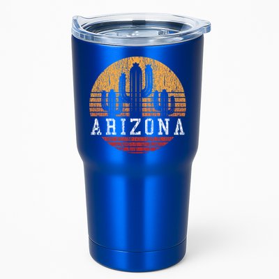 Arizona Cool Gift Gift Vintage Retro Cactus Gift Tumbler