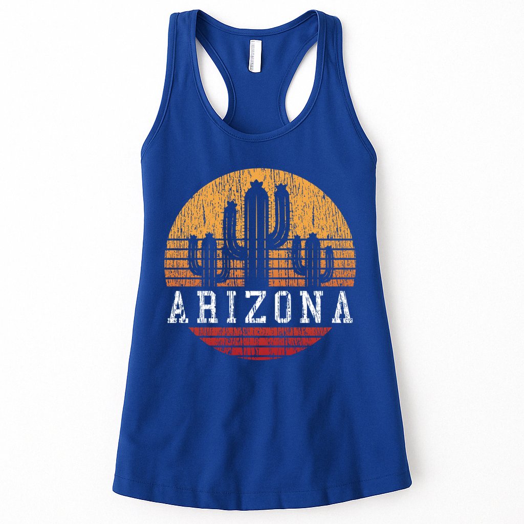 Arizona Cool Gift Gift Vintage Retro Cactus Gift Womens Tank Top